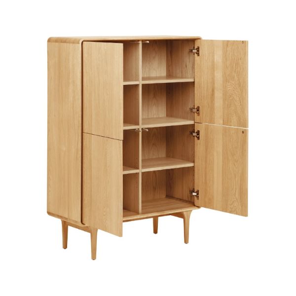 Comoda inalta cu 4 usi stejar natur Darwin