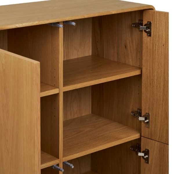 Comoda inalta cu 4 usi stejar natur Darwin