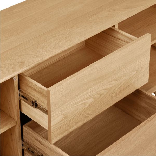  Bufet cu 2 usi 2 sertare stejar natur Darwin