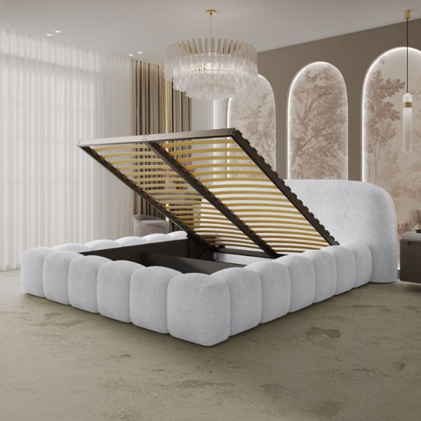 pat tapitat somiera metalica rabatabila 180 x 200 cm