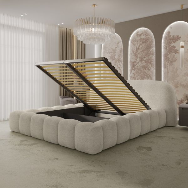 pat tapitat somiera metalica rabatabila 160 x 200 cm