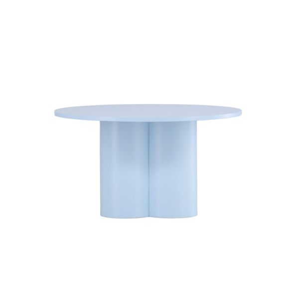 Masuta de cafea rotunda albastru deschis Olivia