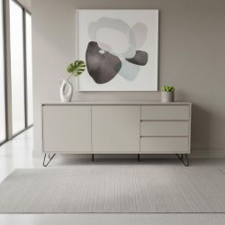 Bufet 2 usi 3 sertare gri Elona