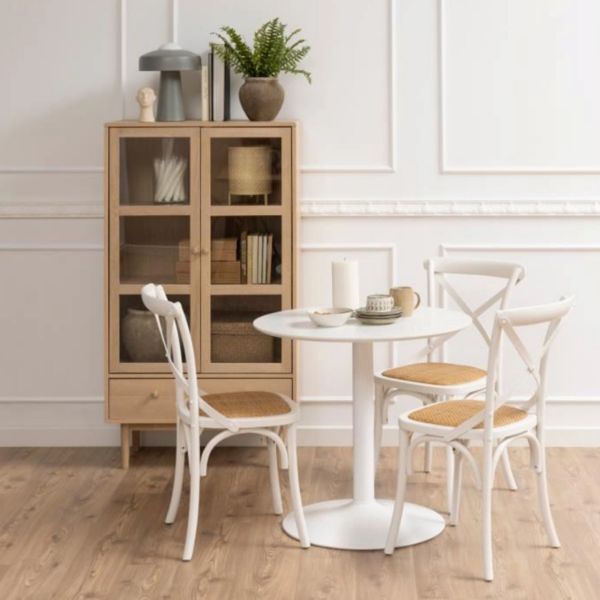 	Vitrina 2 usi, 1 sertar, stejar Aston