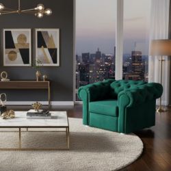 Fotoliu turcoaz Valentino