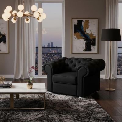 Fotoliu negru Valentino