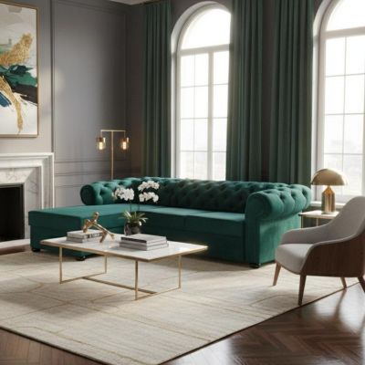 	Coltar extensibil stanga verde Valentino