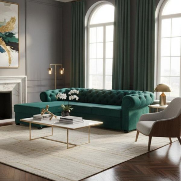 	Coltar extensibil stanga verde Valentino