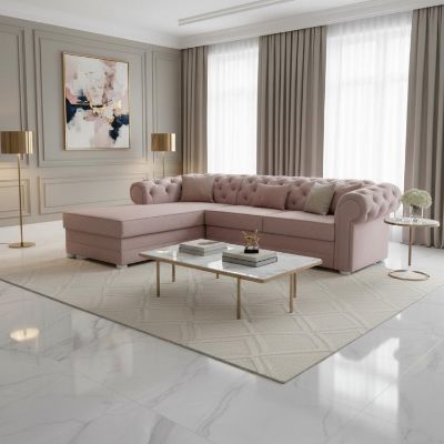 Coltar extensibil stanga roz deschis Valentino