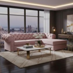 Coltar extensibil dreapta roz deschis Valentino