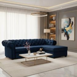 	Coltar extensibil dreapta albastru inchis Valentino