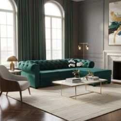 Coltar extensibil dreapta verde Valentino