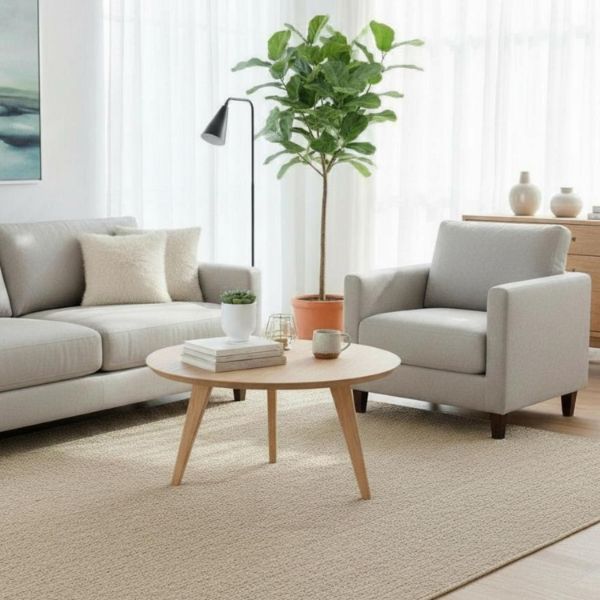 	Masuta de cafea rotunda 70 cm stejar natur Otello