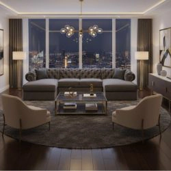 Coltar extensibil forma U gri Versace