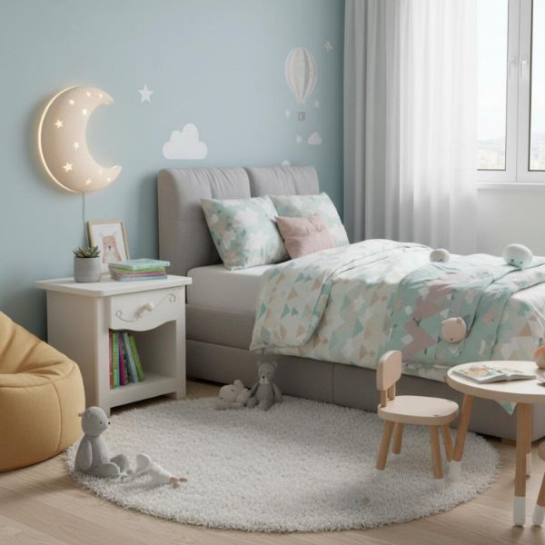 Noptiera cu 1 sertar alb Sweet