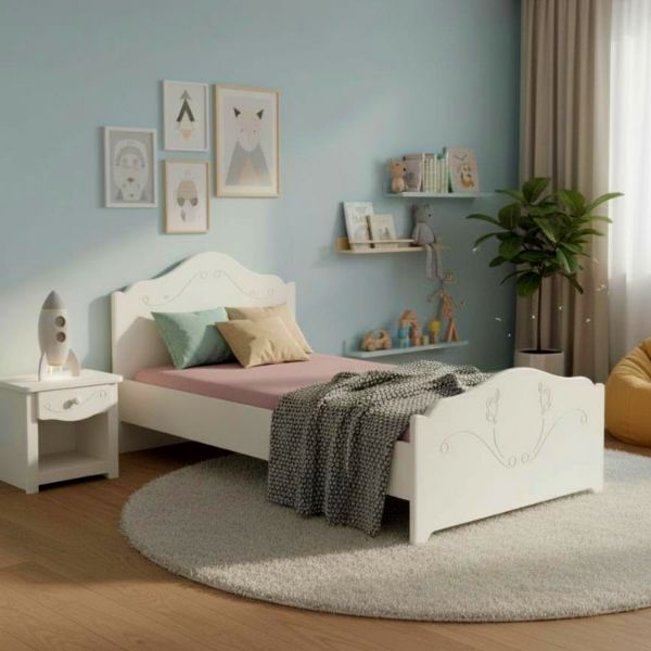 Pat fara somiera 90 x 200 cm alb Sweet