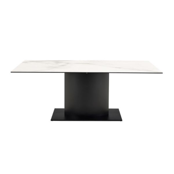 Masa fixa 200 cm blat ceramic alb Marbella