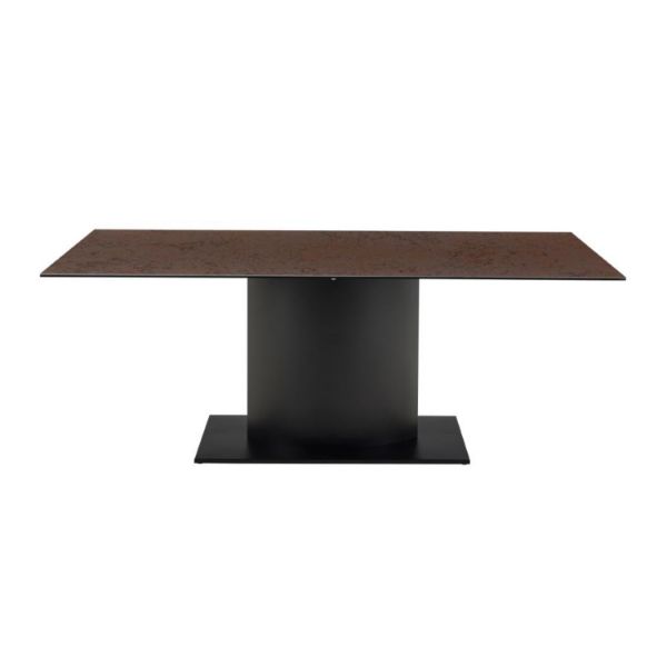 Masa fixa 200 cm blat ceramic maro ruginiu Marbella