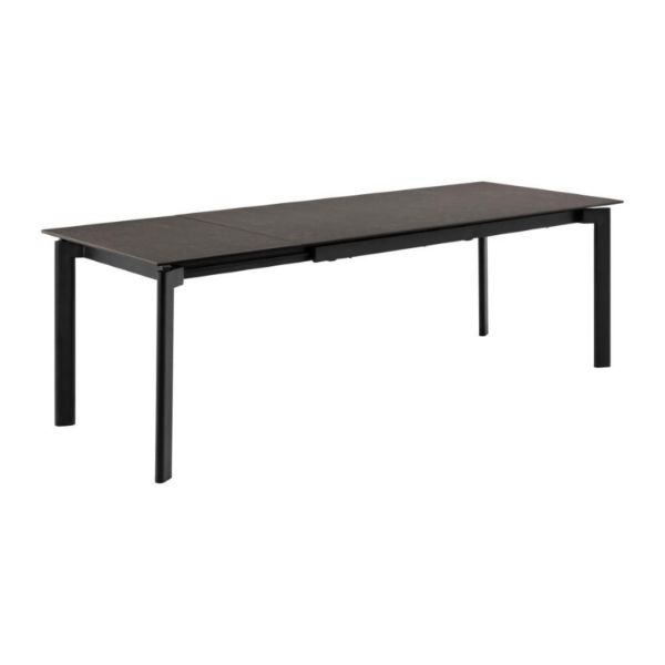 Masa extensibila 180/240 cm blat ceramic negru Palermo