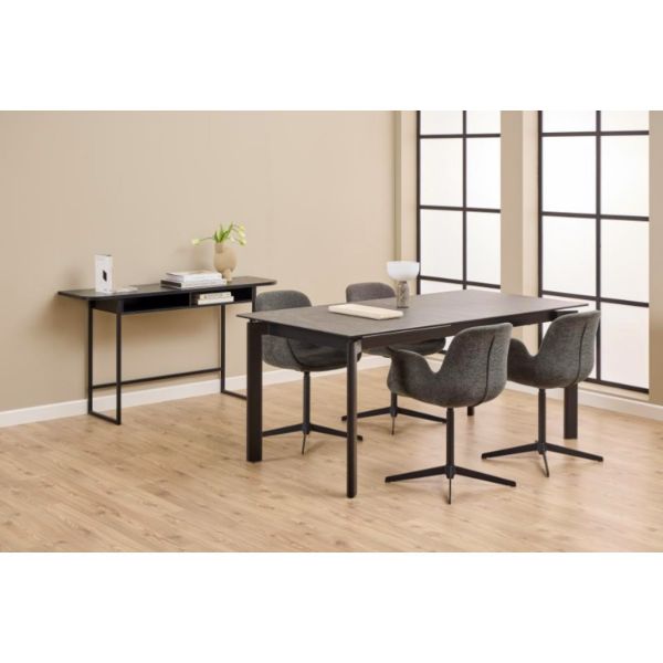 Masa extensibila 180/240 cm blat ceramic negru Palermo