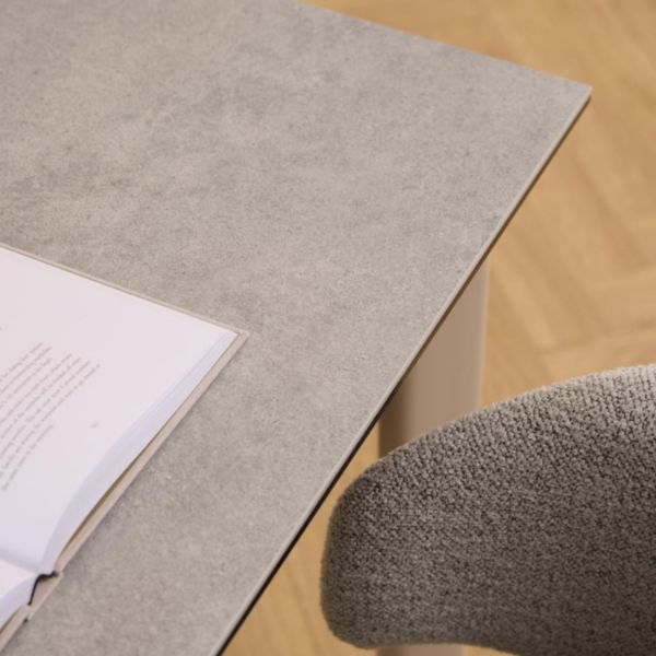 Masa fixa 160 cm blat ceramic gri Palermo