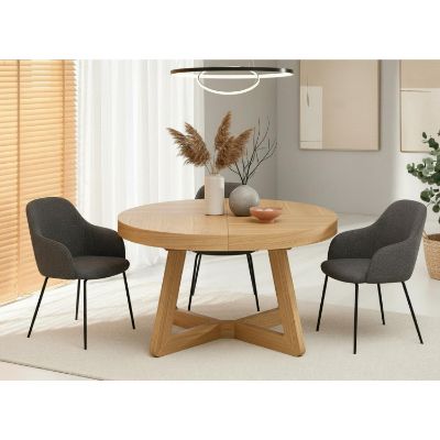 	Masa rotunda extensibila 130/230 cm stejar Anton