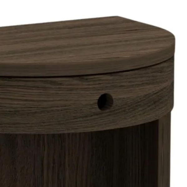 Noptiera suspendata cu 1 sertar si 1 nisa stejar afumat Paron