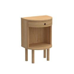 	Noptiera semicerc cu 1 sertar si 1 nisa stejar natur Paron