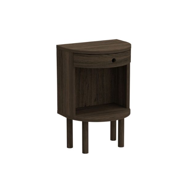 				Noptiera semicerc cu 1 sertar si 1 nisa stejar afumat Paron