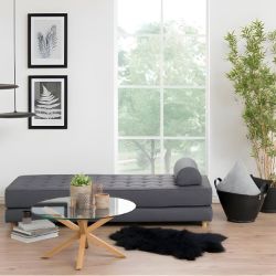 Masuta de cafea rotunda sticla 82 cm stejar Heaven