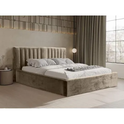 Pat tapitat 140 x 200 cm bej deschis Vegas VI