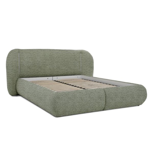 	Pat tapitat cu iluminare 160 x 200 cm verde menta Coco