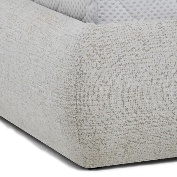 	Pat tapitat iluminare 180 x 200 cm gri inchis Coco