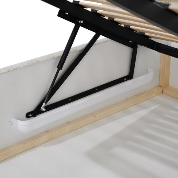 	Pat tapitat cu iluminare 180 x 200 cm maro Coco