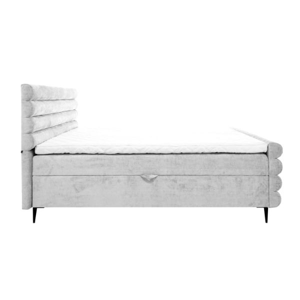 Pat boxspring 160 x 200 cm gri inchis Noel