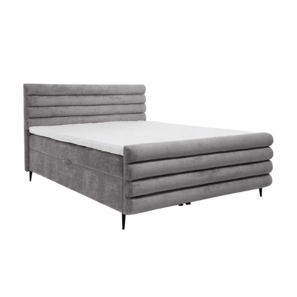 	Pat boxspring 160 x 200 cm gri inchis Noel