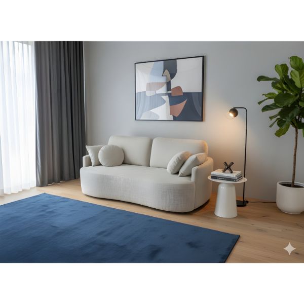 Canapea extensibila 3 locuri gri deschis Aspen