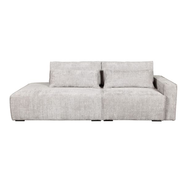 Canapea extensibila 3 locuri gri deschis Long