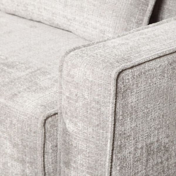 Canapea extensibila 3 locuri gri deschis Long