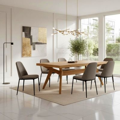 	Masa extensibila 160/260 cm stejar Borneo