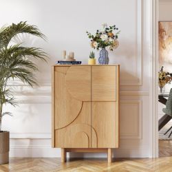 	Comoda inalta cu 2 usi stejar natur Milord