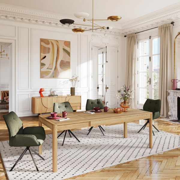 Masa extensibila 160/220 cm stejar natur Amore