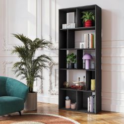 Biblioteca mare lemn, negru, Amore