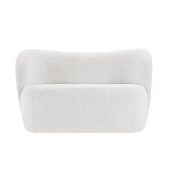 	Canapea fixa 2 locuri alb Nico