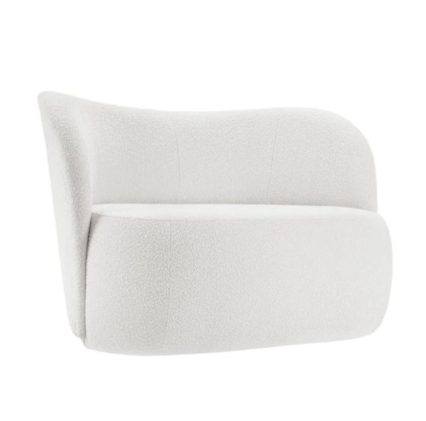 Canapea fixa 2 locuri alb Nico