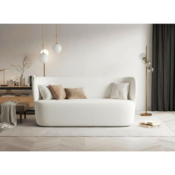 	Canapea fixa 3 locuri alb Nico