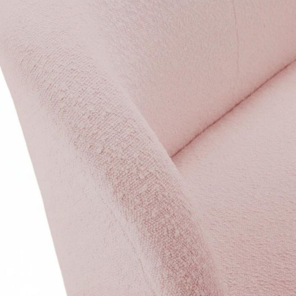 Canapea fixa 2 locuri roz Nico