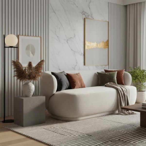 	Canapea fixa 2 locuri bej Julia