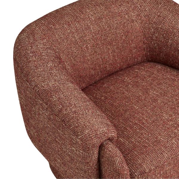 Fotoliu tapitat bordeaux mix Hamilton