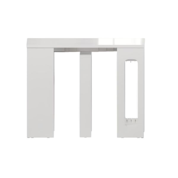 Consola/masa dining extensibila alb Blanca